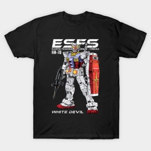 White Devil: Earth Federation Space Force T-Shirt